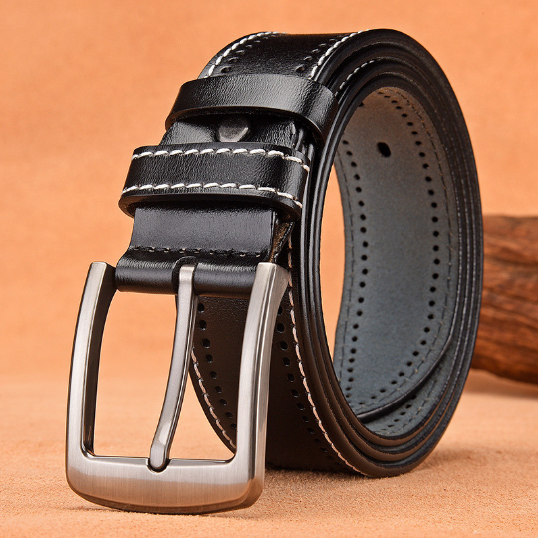 Stitched Leather Belt