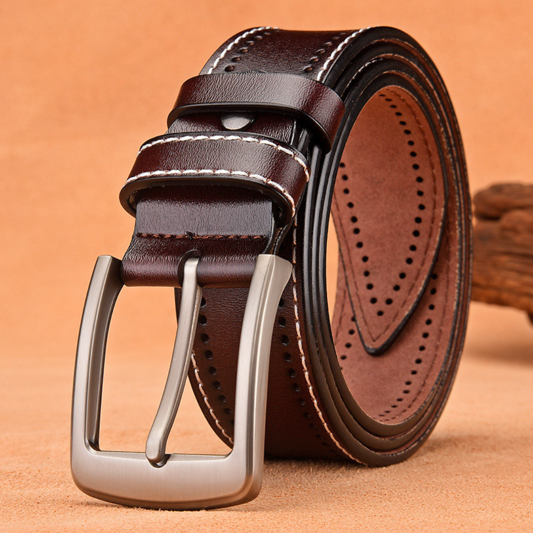 Stitched Leather Belt