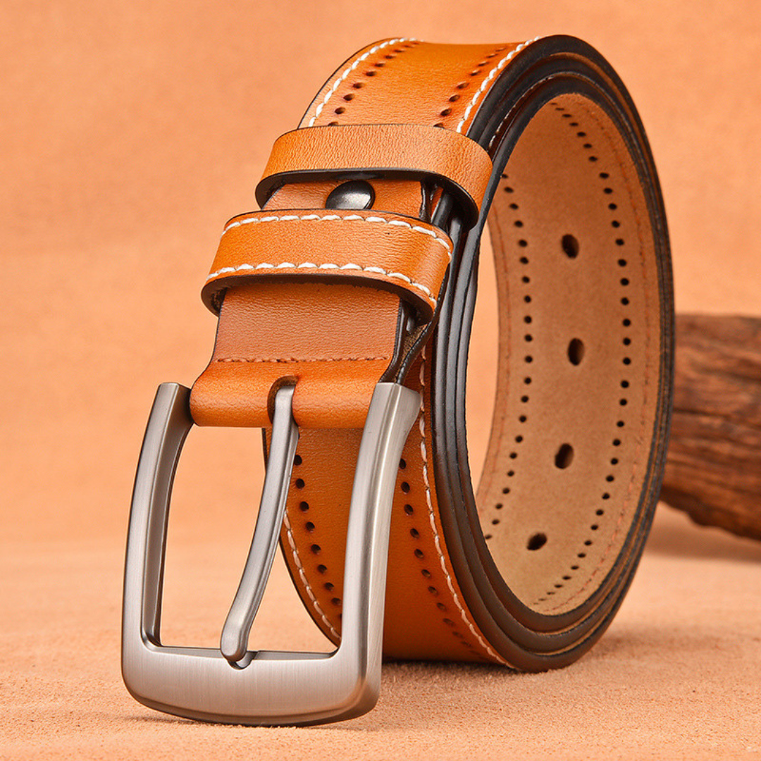 Stitched Leather Belt