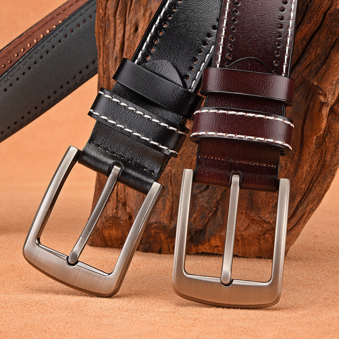 Stitched Leather Belt