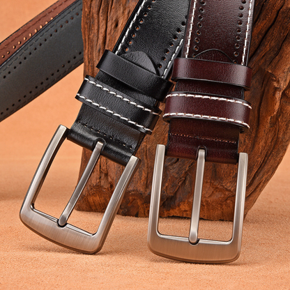 Stitched Leather Belt