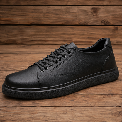 Low-Top Lace Court Sneakers