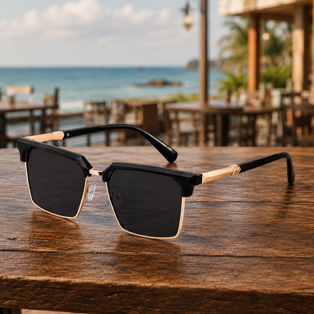 Flat Top Square Sunglasses