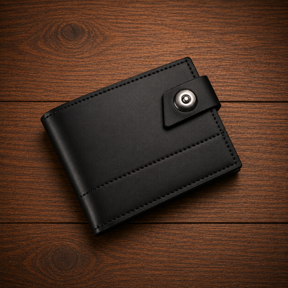 Stitched Leather Bifold Wallet