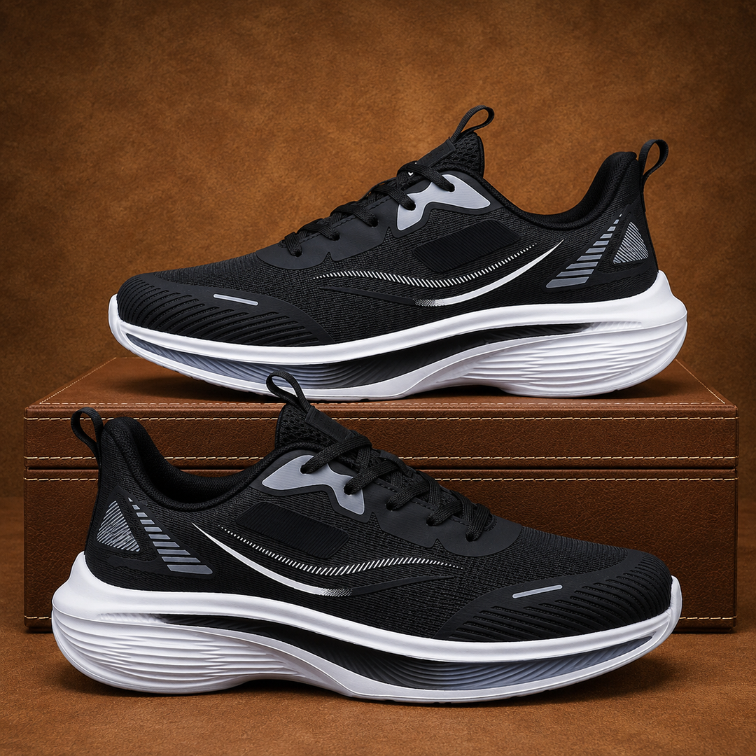 Wave Sole Running Sneakers