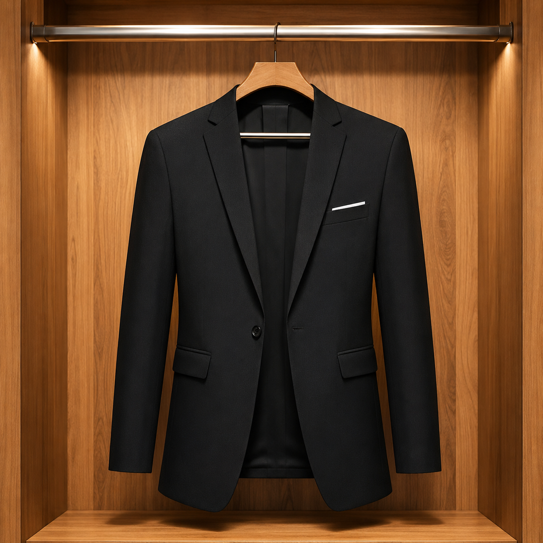 Structured Notch Lapel Blazer