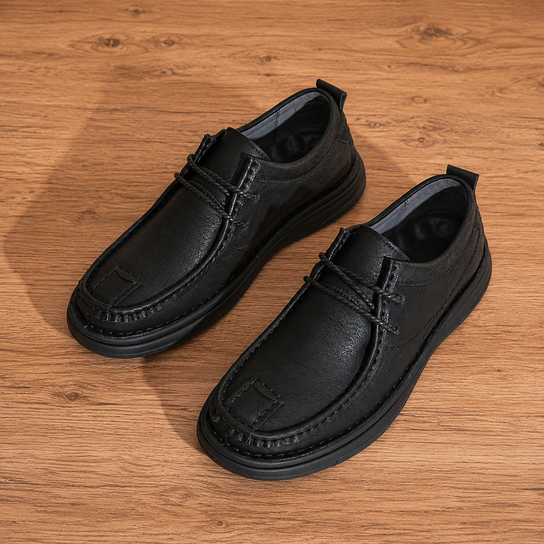 Soft Cushioned Moc-Toe Shoes