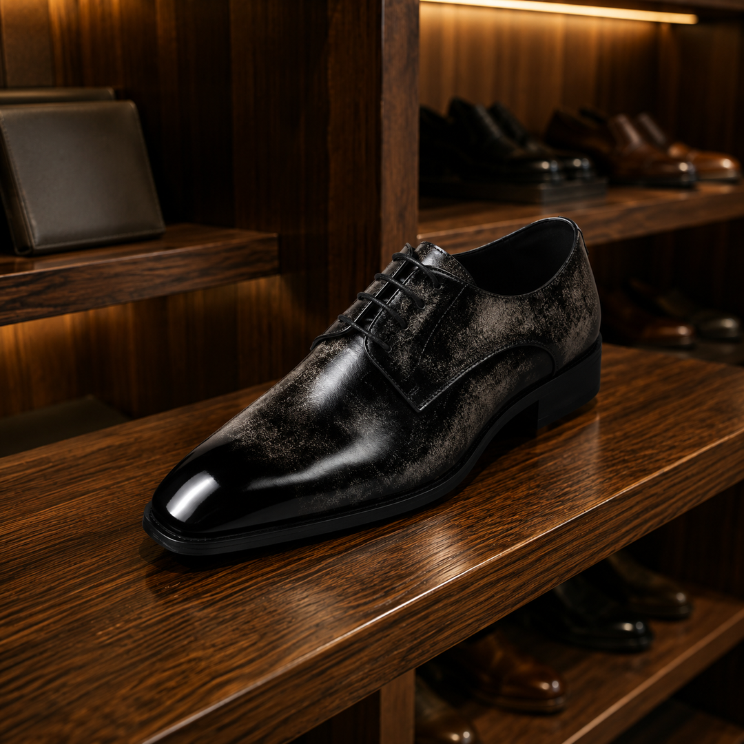 Plain Toe Derby Shoes