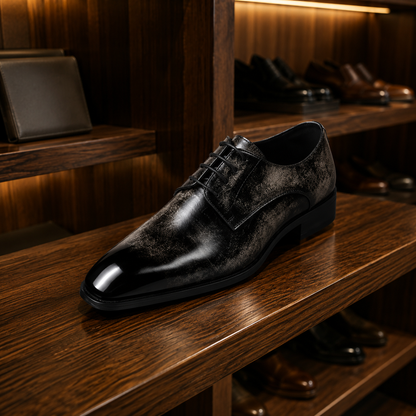 Plain Toe Derby Shoes