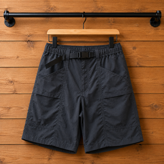 Elastic Waist Cargo Shorts
