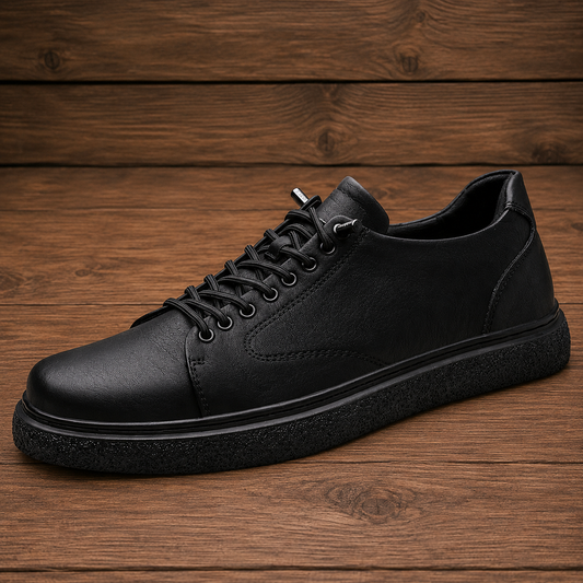 Low-Top Lace Court Sneakers