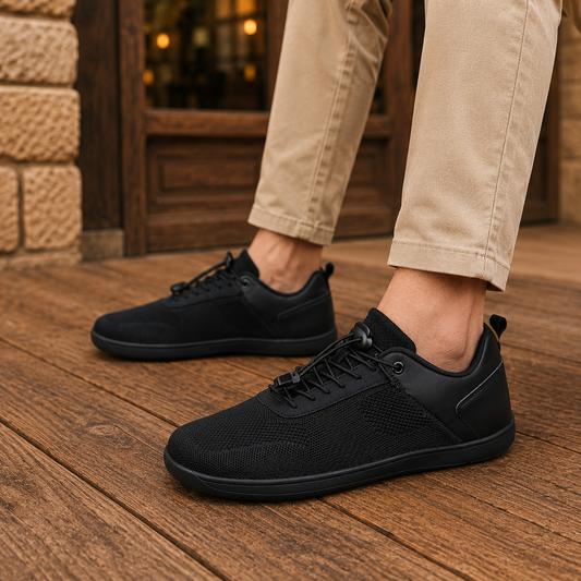 Elastic Lace Knit Sneakers