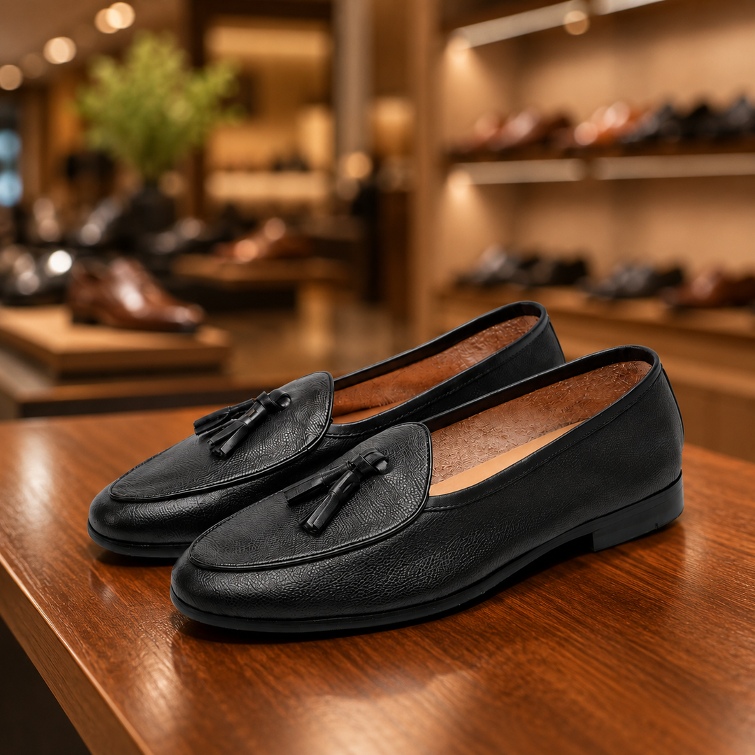 Formal Pointed Tassel Loafers