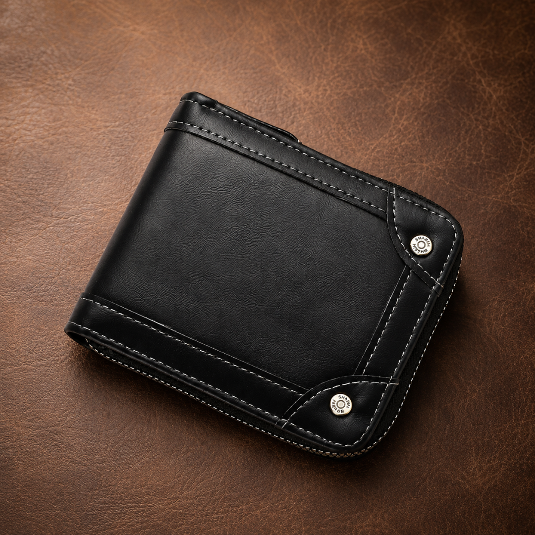 Leather Zipper Wallet