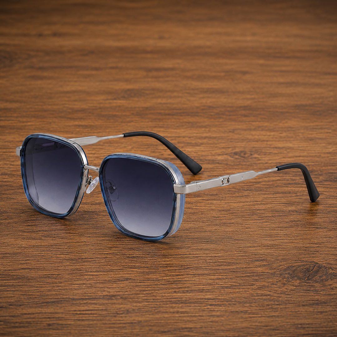 Geometric Metal Sunglasses
