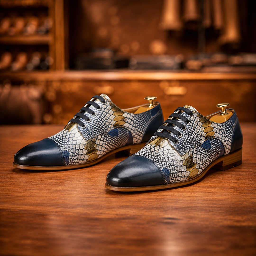 Textured Leather Dress Shoes