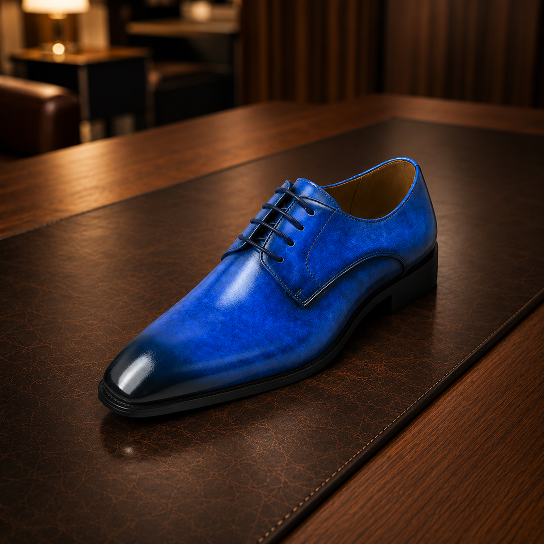 Plain Toe Derby Shoes
