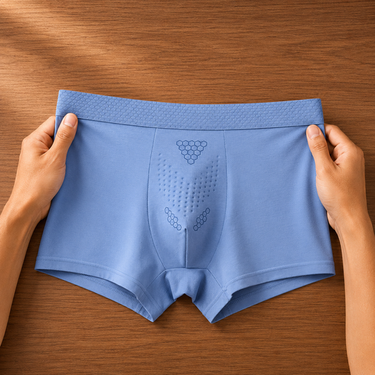 Elastic Cotton Boxer Briefs