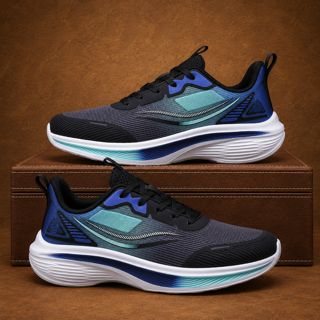 Wave Sole Running Sneakers