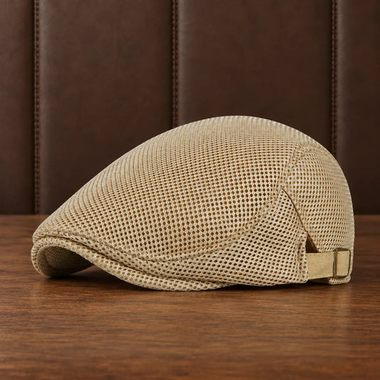 Breathable Mesh Flat Cap