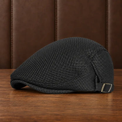Breathable Mesh Flat Cap
