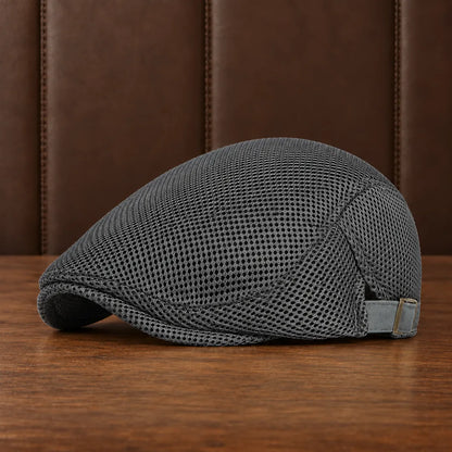 Breathable Mesh Flat Cap