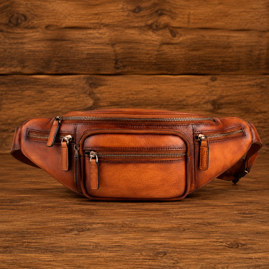 Compact Leather Belt Bag