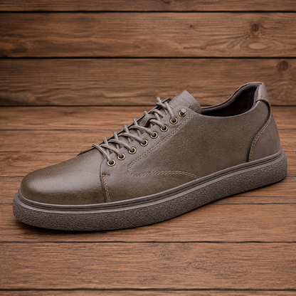 Low-Top Lace Court Sneakers