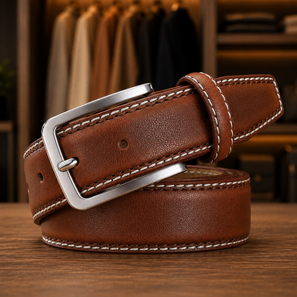 Stitched Buckle Belt