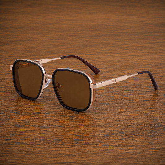 Geometric Metal Sunglasses