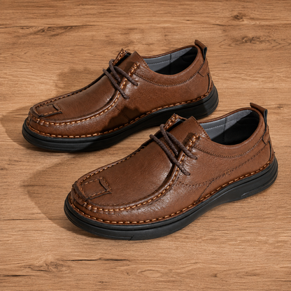 Soft Cushioned Moc-Toe Shoes