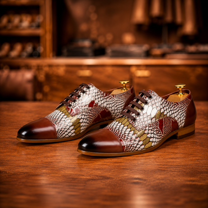 Textured Leather Dress Shoes