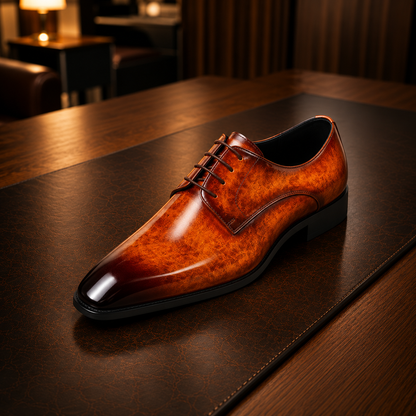 Plain Toe Derby Shoes