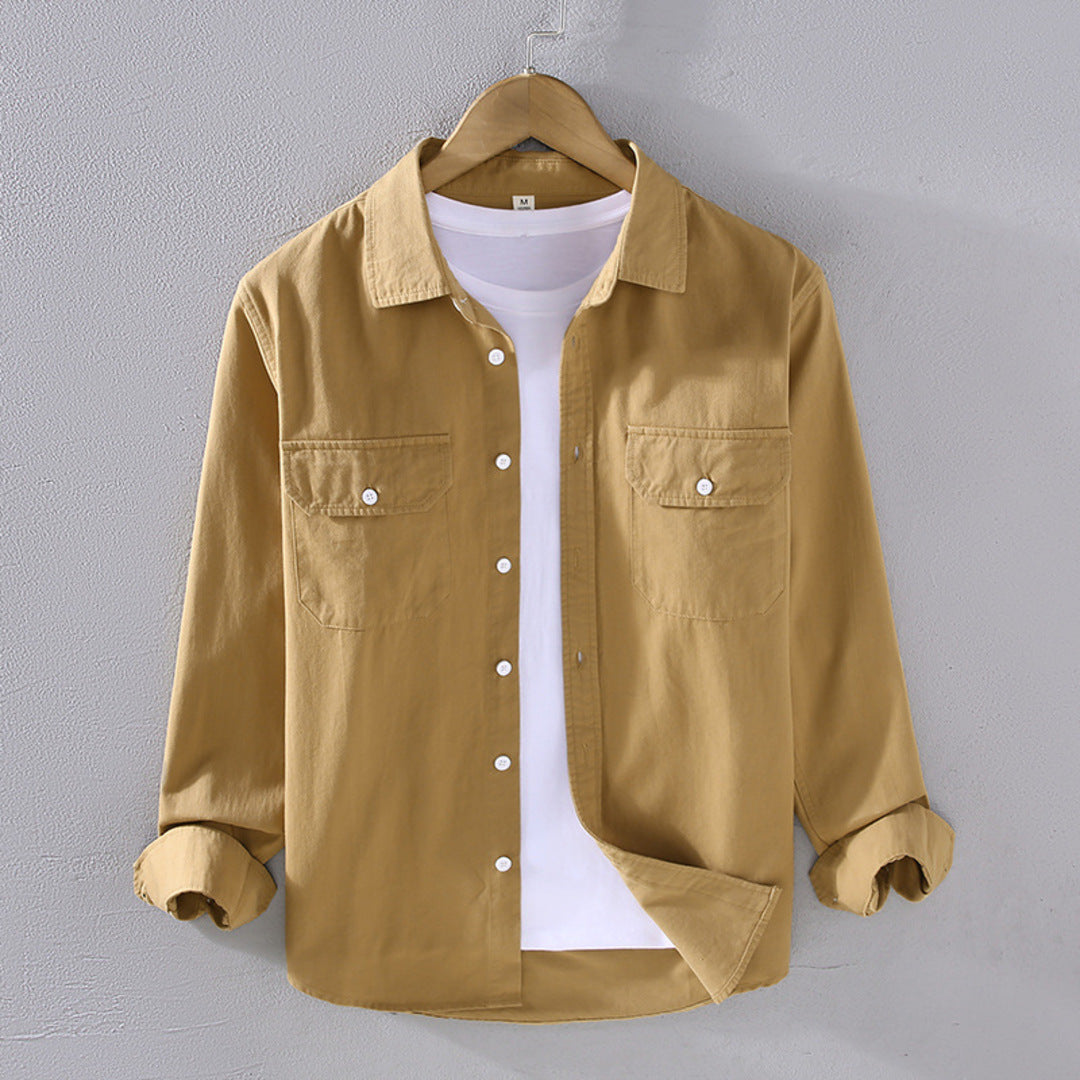 Velvet Long-Sleeve Shirt