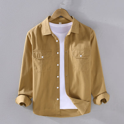 Velvet Long-Sleeve Shirt