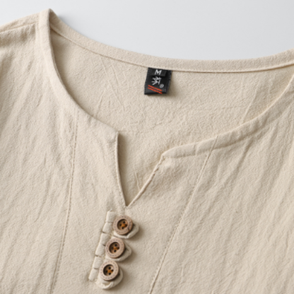 Long Sleeve Henley Shirt