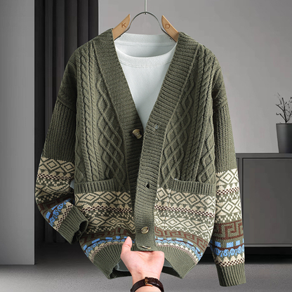 Braided Knit Cardigan