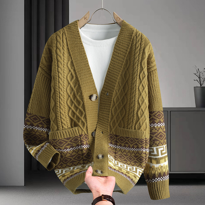 Braided Knit Cardigan