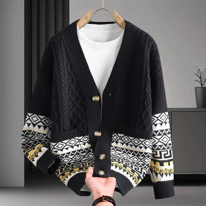 Braided Knit Cardigan