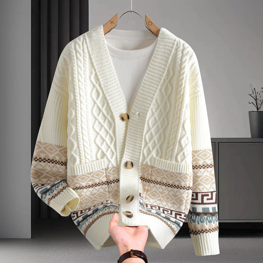 Braided Knit Cardigan
