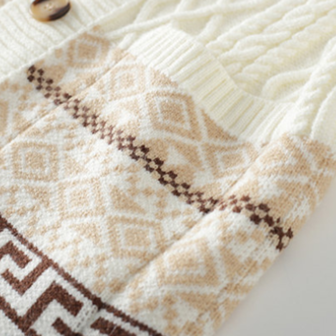 Braided Knit Cardigan
