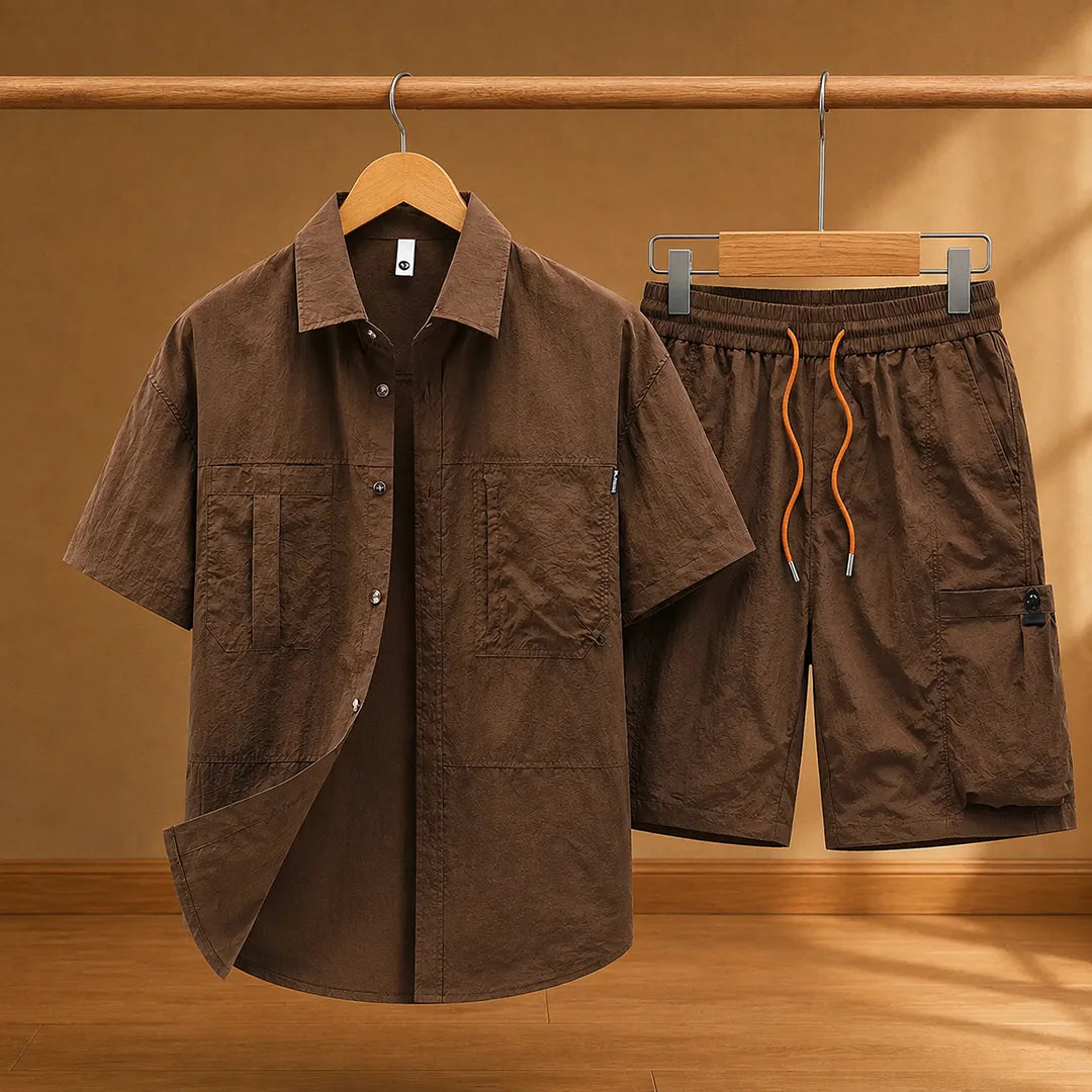 Casual Button-Up Set