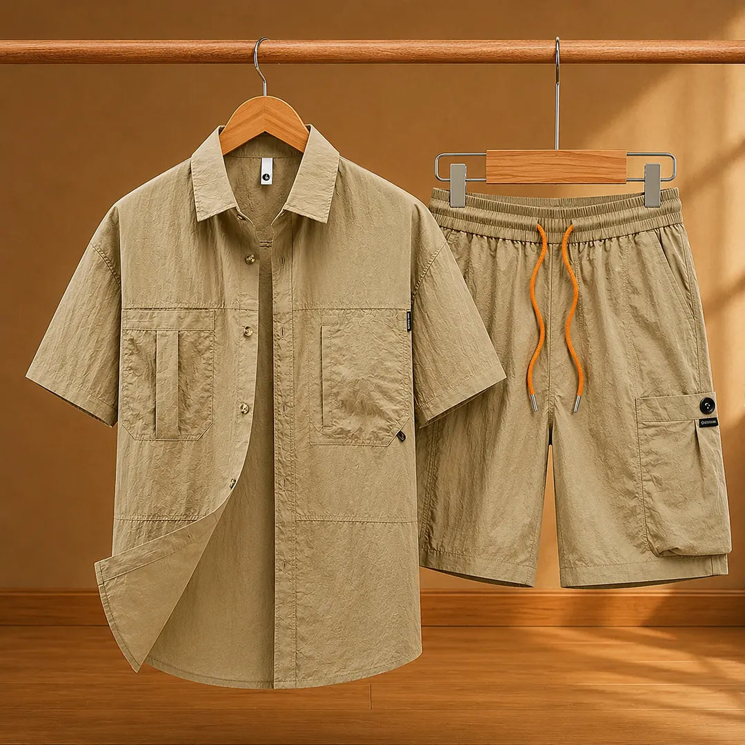 Casual Button-Up Set
