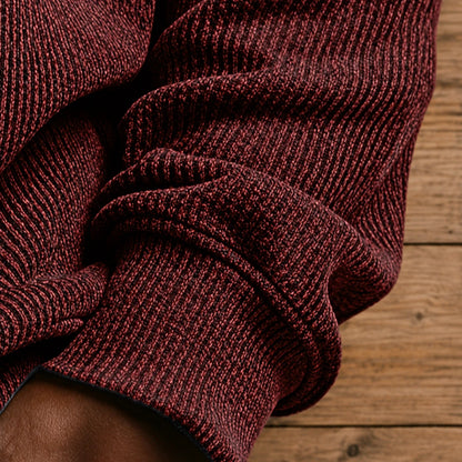 Casual Colorblock Zip Sweater