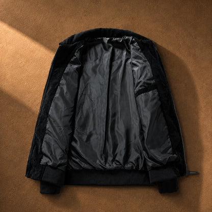 Casual Corduroy Zip Jacket