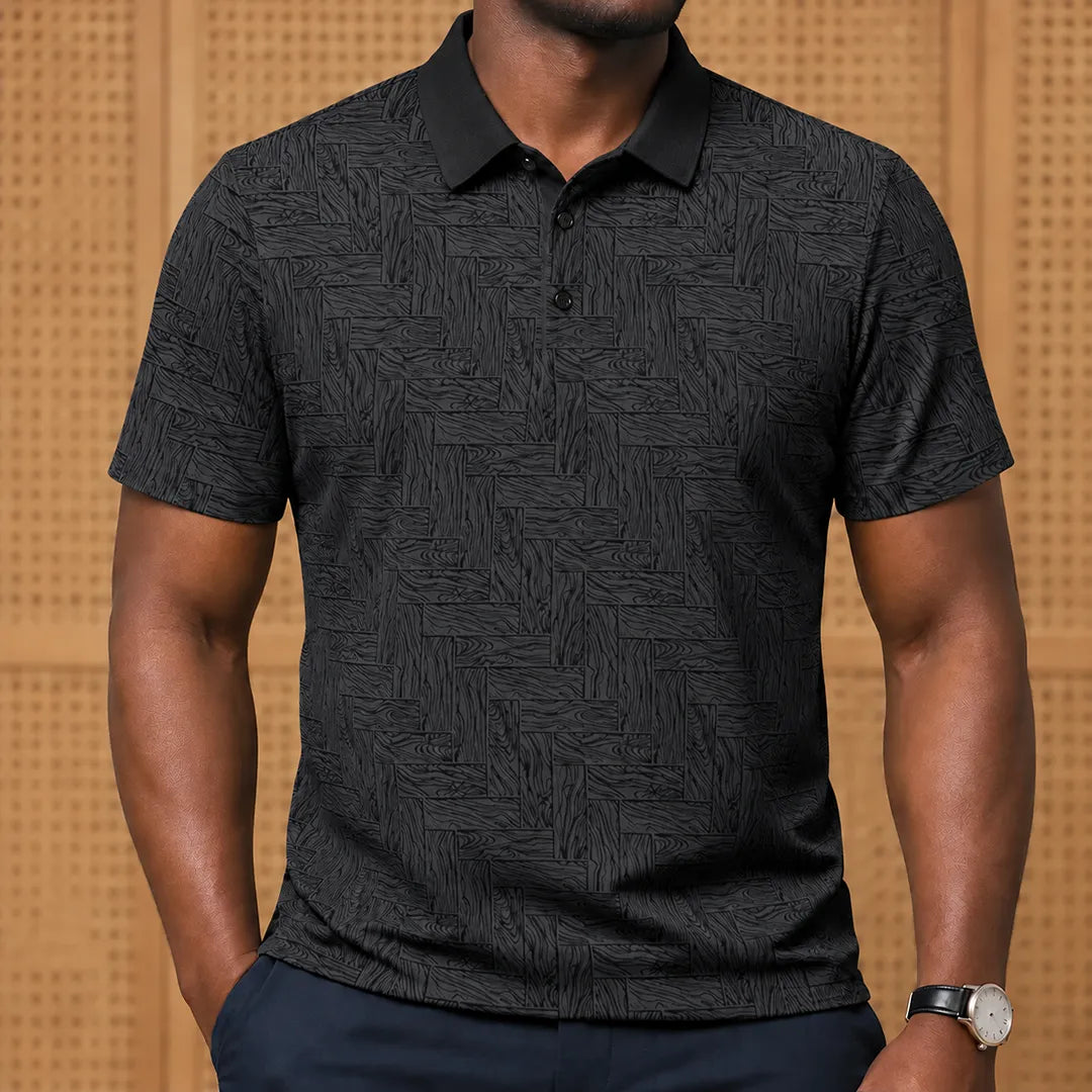 Casual Print Polo Shirt