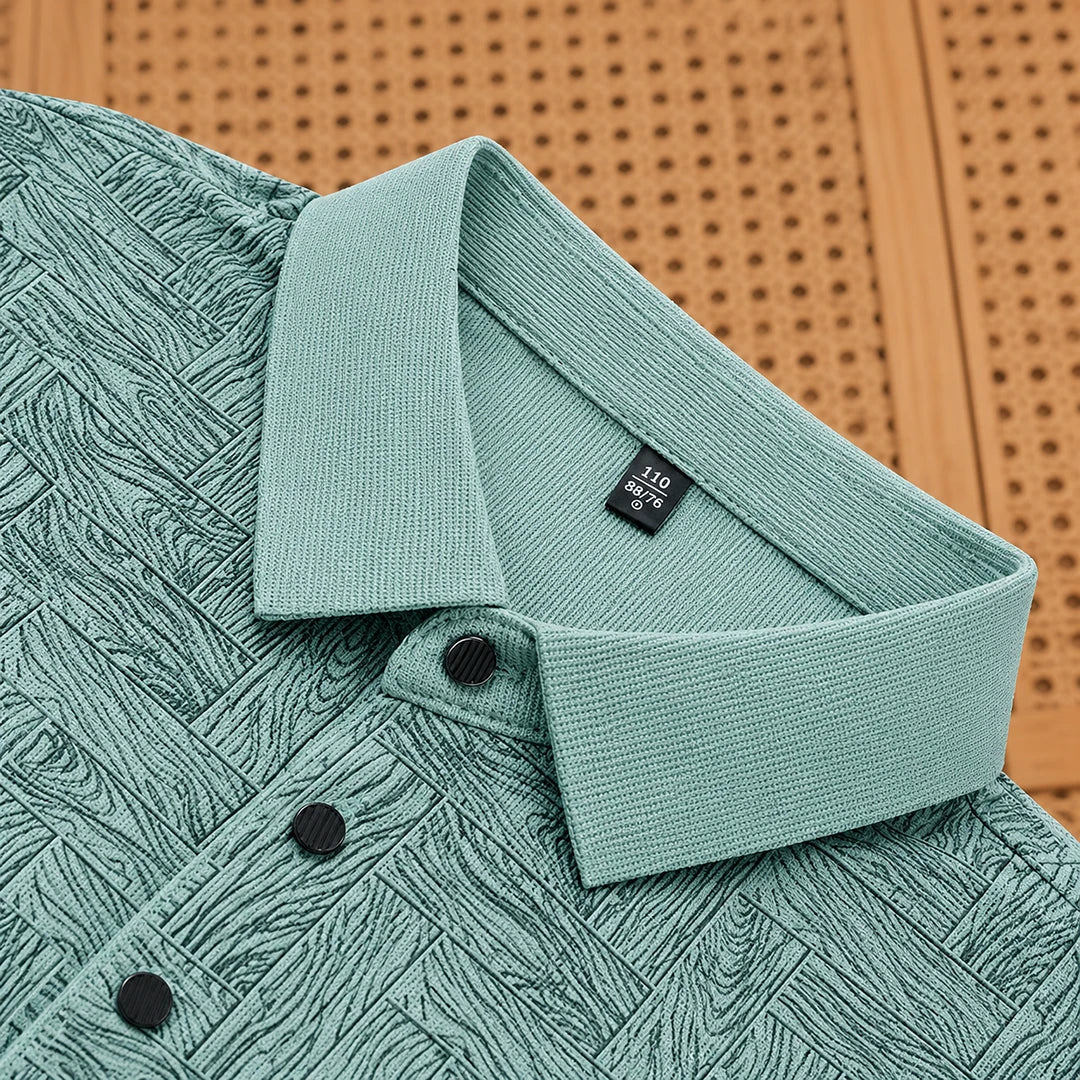 Casual Print Polo Shirt