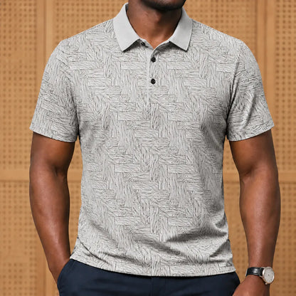 Casual Print Polo Shirt