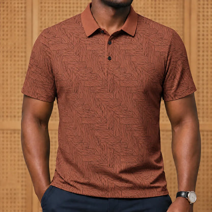 Casual Print Polo Shirt