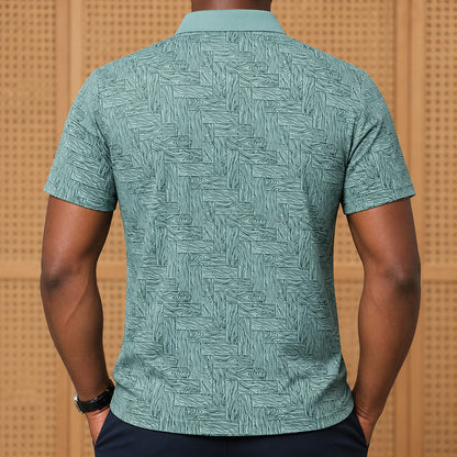 Casual Print Polo Shirt